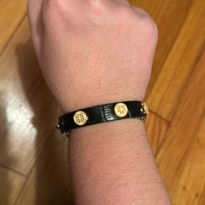 Rustic Cuff Black Bracelet